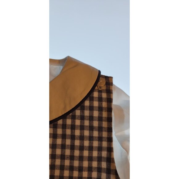 Edgehill Collection Baby Boys Blue Gingham Peter Pan Romper 24 Months NWT - Picture 4 of 10